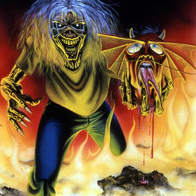 Iron Maiden - This is a picture of Iron Maiden's mascot Eddie in a very heavy metal-like environment.