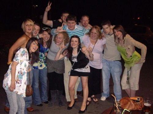 group - me and uni mates in caerleon after our exams at newport uni