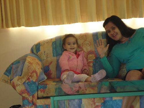 me and my baby girl - goofing around with my baby girl
