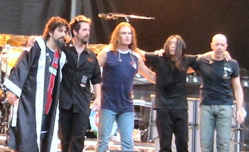 Dream Theater - Dream Theater at the end of a concert show.
