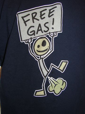 Free Gas - This is the T-shirt I had just seen that started all of this!