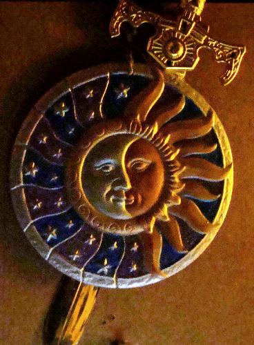 Sun Symbol and Dagger  - Powerful symbols that are part of Wiccan rites.