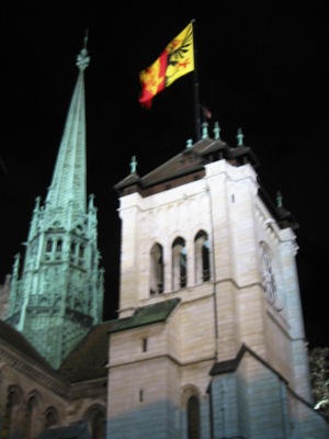 St. Pierre Cathedral, Geneva - St. Pierre Cathedral in the old town in Geneva, Switzerland.