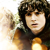 Frodo - This is a picture of Frodo, a character from the film 'The Lord of the Rings'. Frodo Baggins is played by Elijah Woods. The character Frodo Baggins can be found in each of the three Lord of the Rings films.