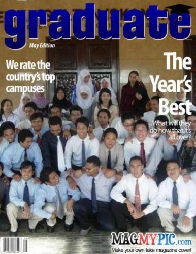 Front Cover Graduate - hoho; finally.. after 4 years of studying in mechanical engineering.. we finally about to graduate...