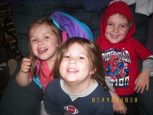 kids - My 3 kids being silly.