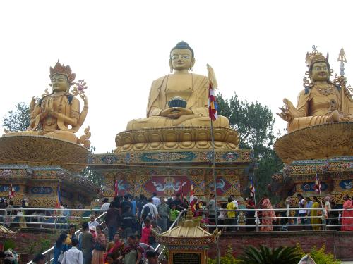 Wanna see Buddha?? - These are statues of Lord Buddhas in Nepal snapped on the birthday of Lord Buddha..