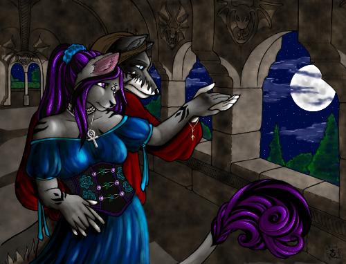 To Have the Moon - Opencanvas 4.5 And Photoshop 8.0 over inks.