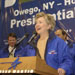 Senator Clinton - This picture is of Senator Clinton speaking on the presidential campaign trail.