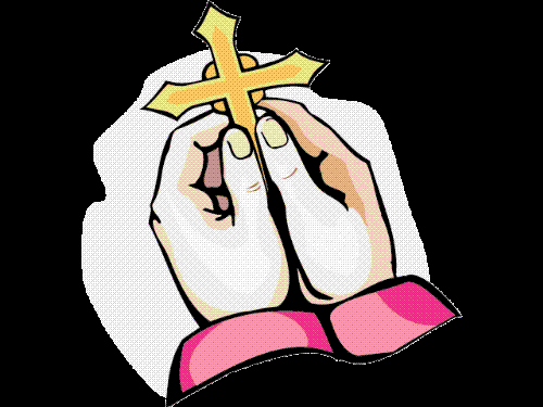 Hands and Cross - Hands and cross in prayer