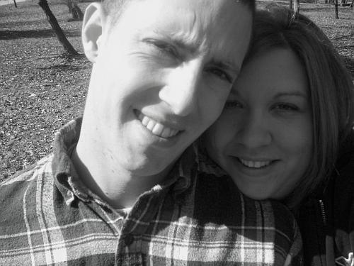 My husband and I - This is a pic of me and my husband at the park
