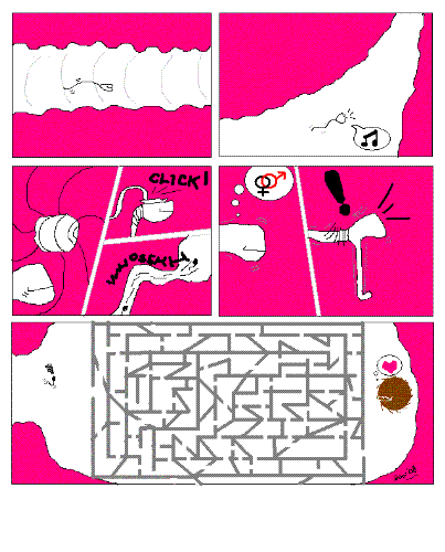 She mazed on him - The story of Adam and Eve.