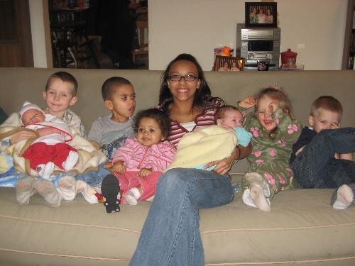 Grandchildren - grandkids on couch