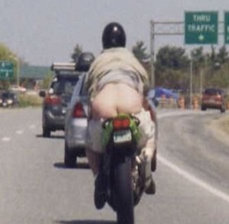 Pay attention riders - This rider is so caught up with riding, nothing else matters