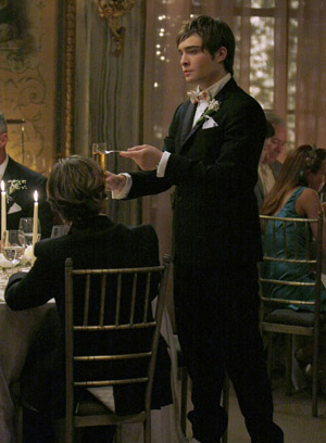 Chuck Bass - This is a picture of Chuck in The Bass/Van der Woodsen Wedding.