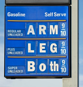 Gas prices - This tells the story about high gas prices.