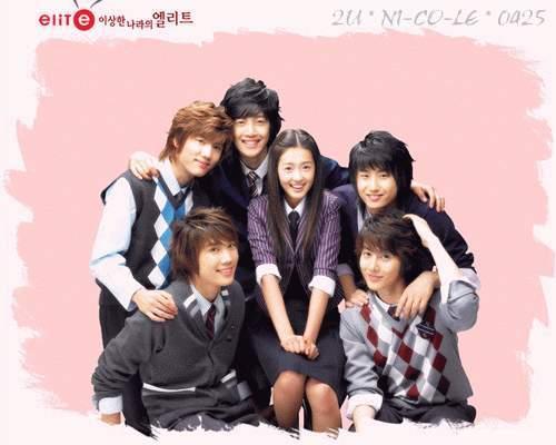 ss501 group shot - one lucky gal!  I want to be in her shoes,, hehe