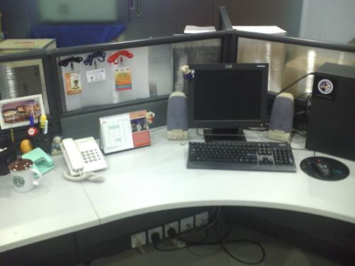 Work station - This picture of my work station where I do my clerical stuffs