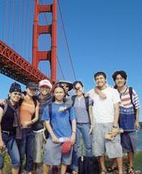 me and my friends - during camping at SF