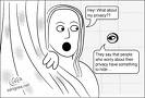 prying eyes... - Picture hid behind her shower curtain in shock with an eye peeking through her shower wall prying eyes... - Picture hid behind her shower curtain in shock with an eye peeking through her shower wall