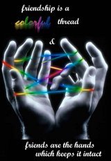 friends - friendship is a colorful thread