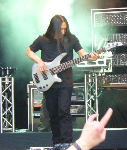 John Myung - The ultimately legendary bassist John Myung of Dream theater playing with his band in 2007.