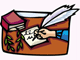 Writting - A form of communication that can be done in the form by pen or pencil and computer.