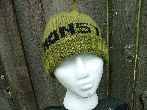 Knit Cap - This is a picture of a knit cap my daughter made. Do you call it a beanie, toboggon, knit cap or something else?