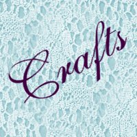 Crafts_on blue lace - just a simple crafts graphic I made, with the word 'crafts' on blue lace.