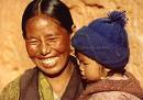 Mother With Child IN himalaya - Himalayas-The Abode of snow 'In a hundred ages of the god i could not tell you of all the glories of the himalayas' the old sanscrit poem...A mother with her child trying to tell just like that