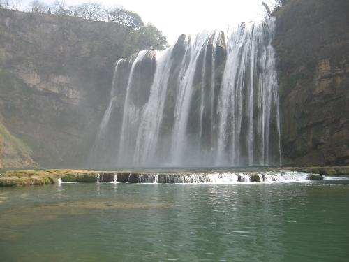 waterfall - I take the phone in guizhou province of china
