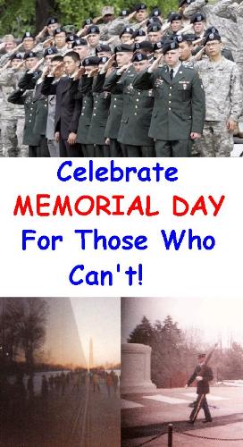 Memorial Day - Celebrate Memorial Day for Those Who Can't!