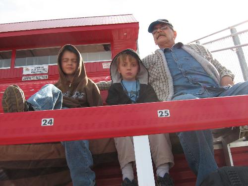 me & My 2 grandsons - Taken at the Elko Spedway in Elko Minnesota 5-25-2008 me & My 2 grandsons - Taken at the Elko Spedway in Elko Minnesota 5-25-2008