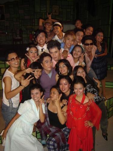 cast of my directorial debut, 'Quinn: a fairytale' - i think this was taken after the last show. kinda sad though, but things have to end, the curtain must go down.