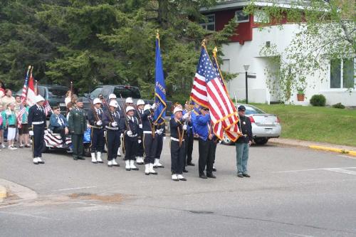 American Leigon Honor Guard for Memorial Day Parad - The local American Leigon Honor Guard leads the local Memorial Day Parade.