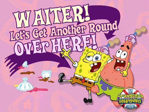spongebob squarepants - spongebob with bestfriend patrick pink wallpaper