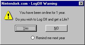 Funny Error Message!!!!  - My husband is a systom's administrator, and comes up with all kinds of great ones. We both thought this one was pretty funny.