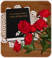 Bible with Red Roses - A picture of a Bible with Red Roses