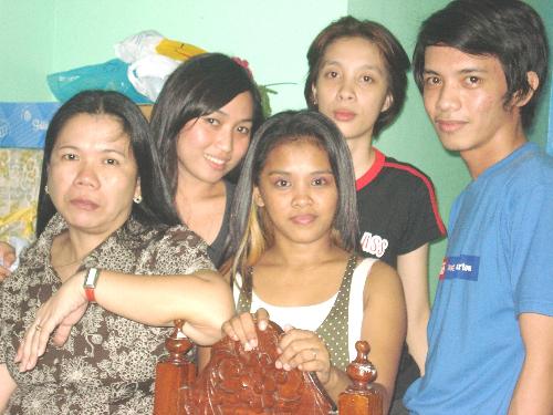 with our adviser.. - with my friends and with our highschool adviser. we're so happy that time celebrating my friend's birthday. they are my classmate since highschool, and we miss each other so much.