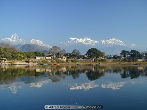Machhapuchre and Annapurna Range - a beautiful view of Machhapuchre nad Annapurna Range..