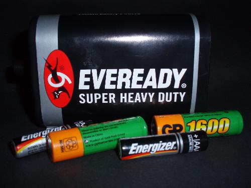 batteries - Various types of batteries that we use daily.