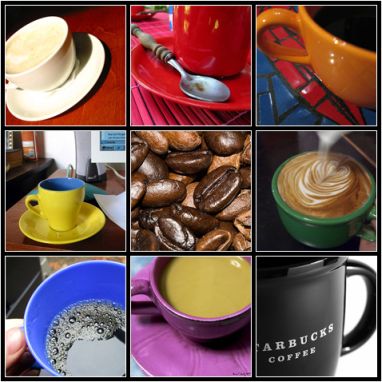 Do you like drinking your coffee BLACK? - Photo of an assortment of different kinds of coffee.