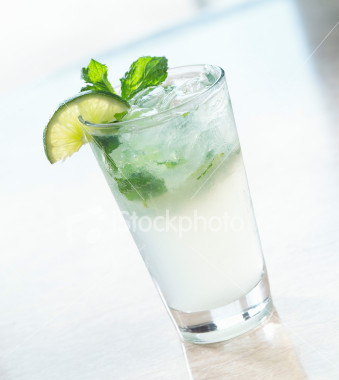 Mojito - The popular Mojito cocktail with lime and white rum...
