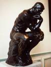 The Thinker - Rodin's 'The Thinker' sculpture at the Musee de Rodin in Paris