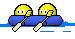 rowing boat - emoticon of boat