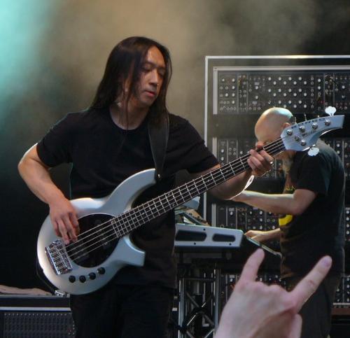 John Myung - John Myung the bassist in concert with Dream Theater.