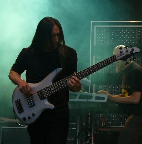 John Myung - John Myung in concert with his band Dream Theater.
