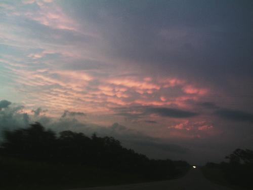 Morning clouds - Taken from my car as I drove to work this morning