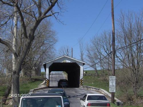 A covered bridge in Lancaster, PA - We rode in a horse and buggy through this bridge.