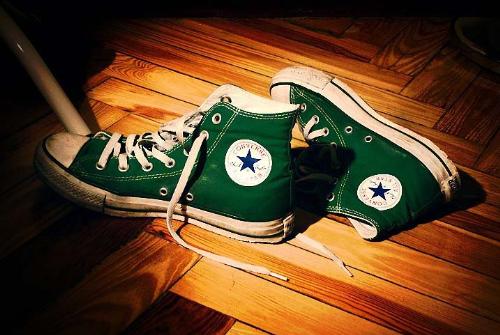 green chuck taylor - i love it!